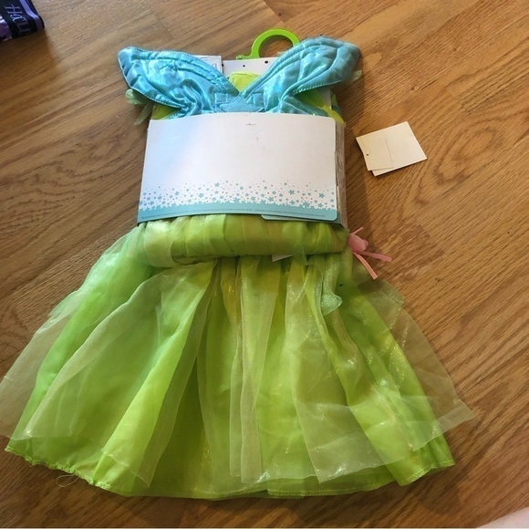 Disney Tinker Bell Costume NEW 6-12 mos Green Baby Kids Halloween Parks World - Picture 3 of 4